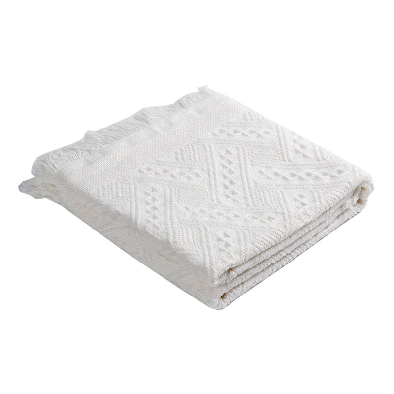 Chic Outdoor Camping Picnic Mat in Elegant White Design