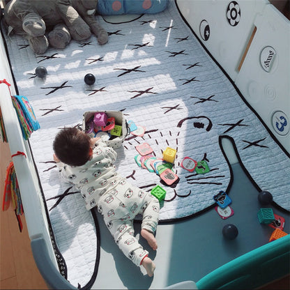 White Tiger Plush Play Mat – Perfect for Kids' Room Decor