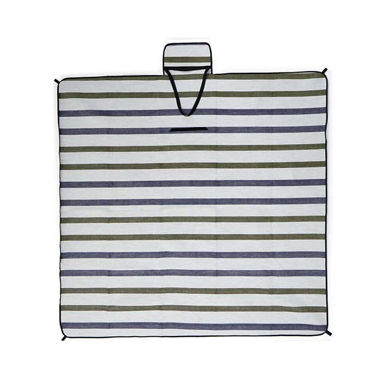 Grey Picnic Pattern Large Waterproof Picnic Blanket - Portable, Foldable-Grey Color with ...