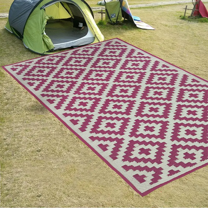 Versatile Washable Picnic Rugs: Ideal for Living Rooms and Outdoor Picnic-Red