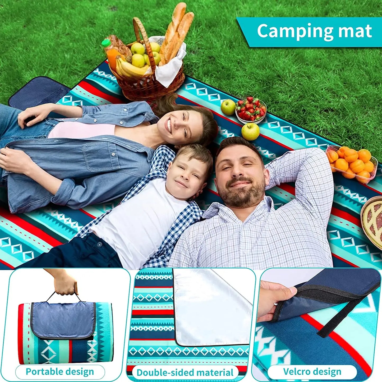 Nature Hike Pad: Fashionable, Extra Large Waterproof Picnic Rug