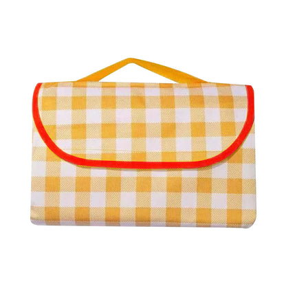 Versatile Large Size Camping Tent Mat: Colorful Plaid Comfort