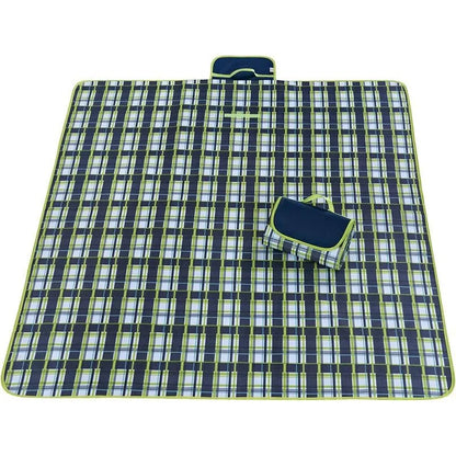 Waterproof Outdoor Picnic Mat: Plaid Comfort for Portable Adventures