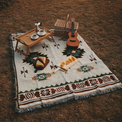 Indian Style Picnic Mats: Bohemian Rugs for Outdoor Comfort